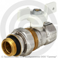 Кран латунный Ду-20 (3/4") Ру-30 ВР-"Американка" никель полнопроходной бабочка белая Aquasfera Standard 1127 Кран латунный Ду-20 (3/4") Ру-30 ВР-"Американка" никель полнопроходной бабочка белая Aquasfera Standard 1127