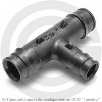 Тройник PPSU переходной для PE-X труб Дн 25-20-25 РОС