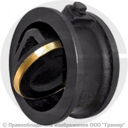 Клапан обратный поворотный чугунный межфланцевый Ду-150 Ру-16 (Т<225°С) 19ч21бр Мегастрой