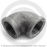 Угольник чугунный ВР (ВН) Ду 20 (3/4") Угольник чугунный ВР (ВН) Ду 20 (3/4")