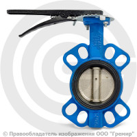 Затвор дисковый поворотный межфланцевый Ду-80 Ру-16 EPDM с чугунным диском Китай Затвор дисковый поворотный межфланцевый Ду-80 Ру-16 EPDM с чугунным диском Китай