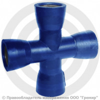 Крест раструбный КР ВЧШГ с ЦПП Ду 500-400