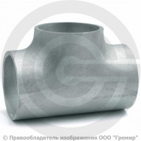 Тройник 325х10-219х8 (Ду 300-200) оцинкованный переходной ГОСТ 17376